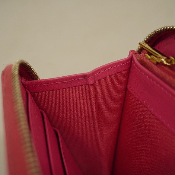 CHANELAuth  Matelasse Gold Hardware Women's Caviar Leather Long Wallet Pink - Picture 10 of 10